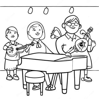 June S Musical Performance Coloring Page 84114 25283