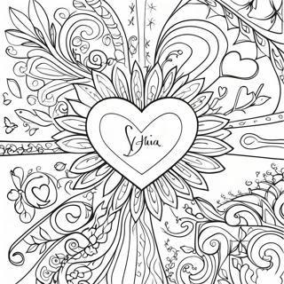 Heartfelt Faith Symbols Coloring Page 84217-25364