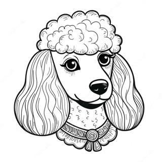 Poodle Coloring Page 84391-25486