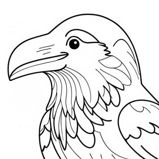 Raven Coloring Pages