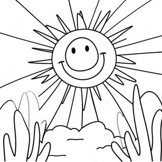 Radiant Sunbeams Coloring Page 84523-25594