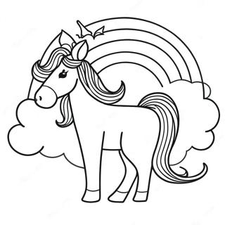 Majestic Rainbow Coloring Page 84525-25602