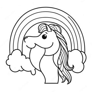 Majestic Rainbow Coloring Page 84525-25604