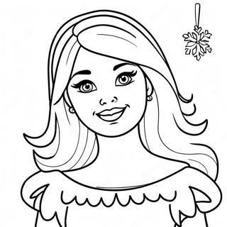 Barbie Christmas Coloring Page 84572-25627