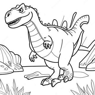 Fierce Indominus Rex Coloring Page 84599 25652