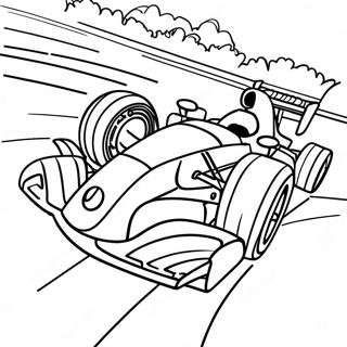 F1 Racing Fun Coloring Pages