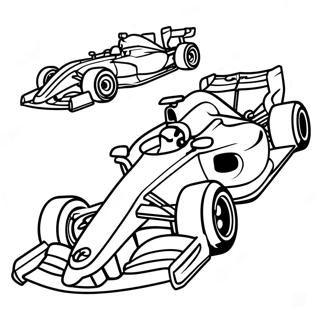 Fast F1 Race Car Coloring Page 84649-25689