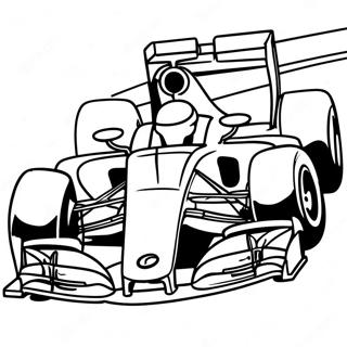 Dynamic F1 Driver In Action Coloring Page 84652 25701