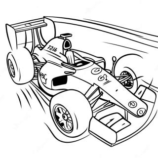 Dynamic F1 Driver In Action Coloring Page 84652-25702