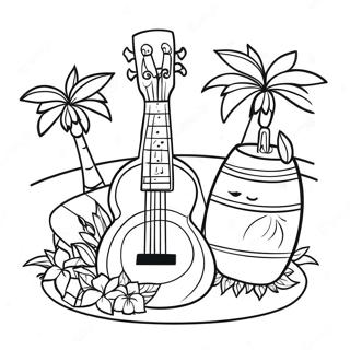 Luau Coloring Pages