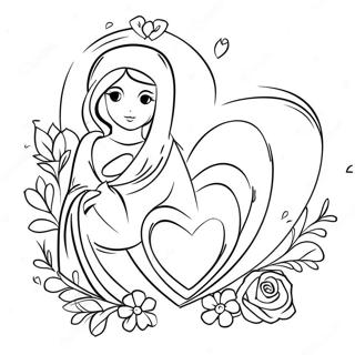 Religious Valentine Coloring Pages