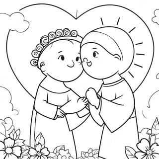 Religious Valentine Coloring Page 84751-25768