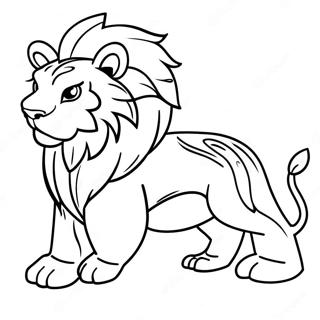 Detroit Lions Mascot Coloring Page 84804 25814
