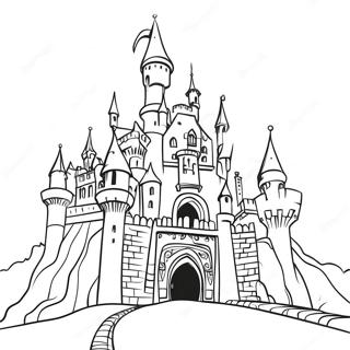 Tangled Royal Castle Coloring Page 8480-2475