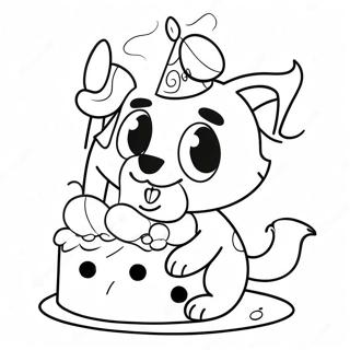 Bluey Birthday Coloring Pages