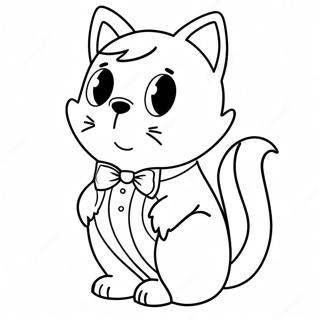 Cute Tuxedo Sam Coloring Page 84905-25980