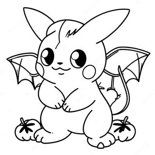 Pokemon Halloween Coloring Pages