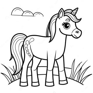 Baby Horse Coloring Pages