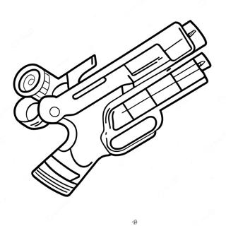 Nerf Gun With Darts Coloring Page 85110-26142