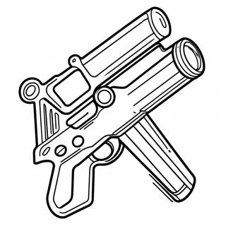 Nerf Gun With Darts Coloring Page 85110-26143