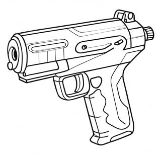 Nerf Gun In Action Coloring Page 85111-26145