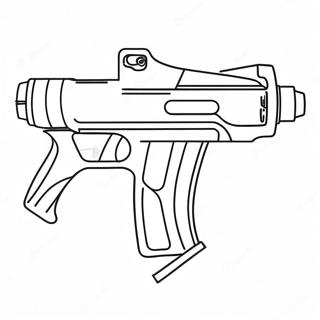 Nerf Gun In Action Coloring Page 85111-26147