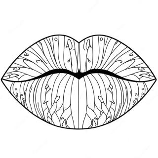 Lips Coloring Pages