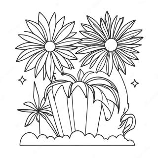 Firework Coloring Pages