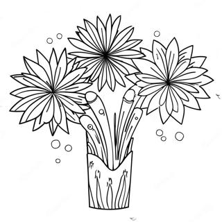 Colorful Fireworks Display Coloring Page 85159-26169