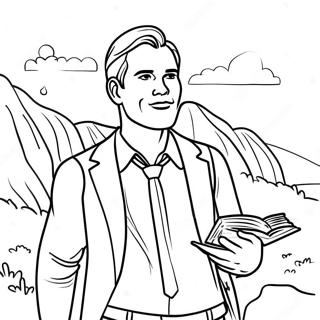 Mormon Missionary Adventure Coloring Page 85187 26199