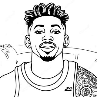 Ja Morant Coloring Pages