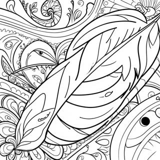 Feather Coloring Pages