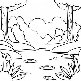 Serene Nature Scene Adult Coloring Page 85417-26375