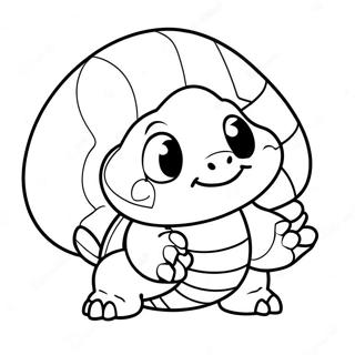 Cute Koopa Shell Coloring Page 85442-26390