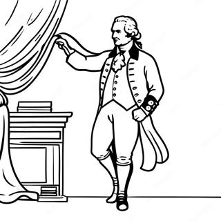 Alexander Hamilton In Action Coloring Page 85494-26434