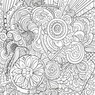 Colorful Circle Patterns Coloring Page 85544-26469