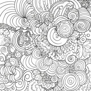 Colorful Circle Patterns Coloring Page 85544-26470