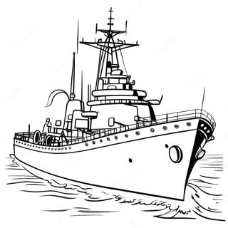 Battleship Coloring Pages