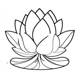 Lotus Coloring Pages