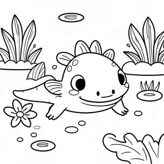 Axolotl Coloring Pages