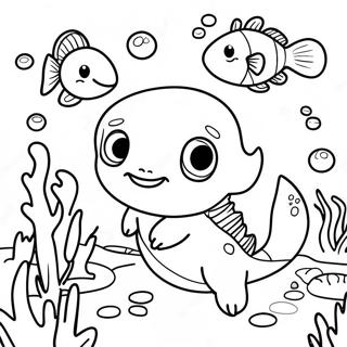 Axolotl Coloring Pages