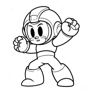 Classic Megaman In Action Coloring Page 85750 26631