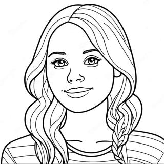 Pretty Girl Realistic Girl Coloring Page 85775-26645