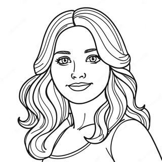 Pretty Girl Realistic Girl Coloring Page 85775-26648