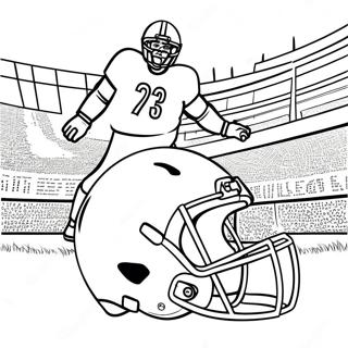 Chicago Bears Touchdown Celebration Coloring Page 85856-26721