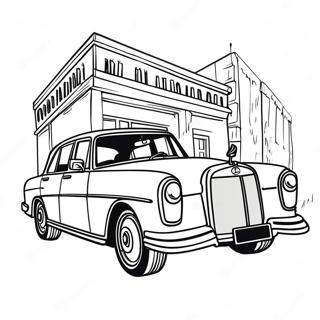 Classic Mercedes Car Coloring Page 85879-26729