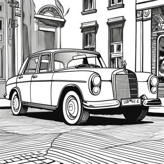 Classic Mercedes Car Coloring Page 85879-26730