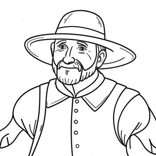 Pilgrim Coloring Page 85954-26785