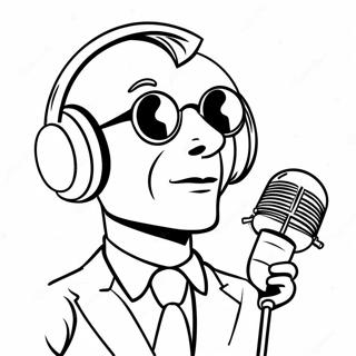 Speakerman Coloring Pages