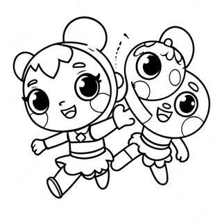 Powerpuff Girls In Action Coloring Page 86085-26894